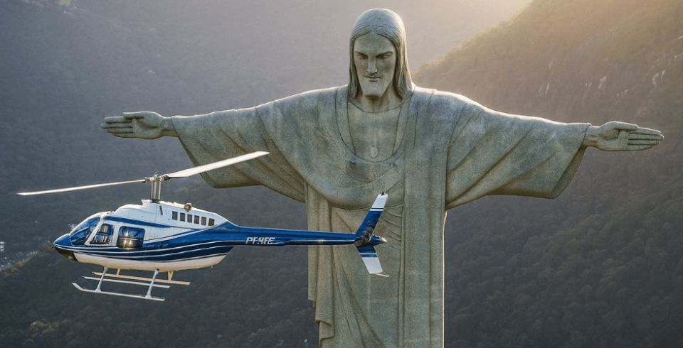 Sobrevoo de Helicóptero - 9/10 minutos - Rota Cristo Redentor